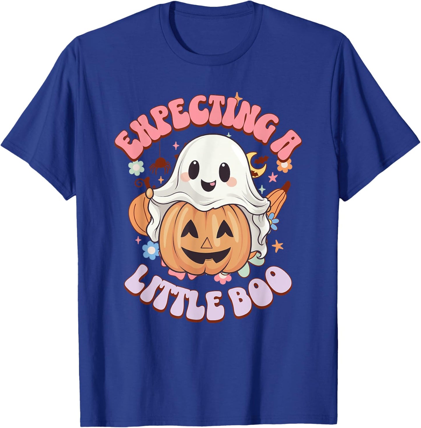 Halloween Pregnancy Mom To Be Expecting Little Boo T-Shirt - T-Shirt | Royal