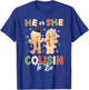 Gingerbread He or She Cousin To Be Christmas Gender Reveal T-Shirt - T-Shirt | Royal