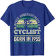 Cyclist born in 1955 70th Birthday Cycling Bicycle T-Shirt - T-Shirt | Royal