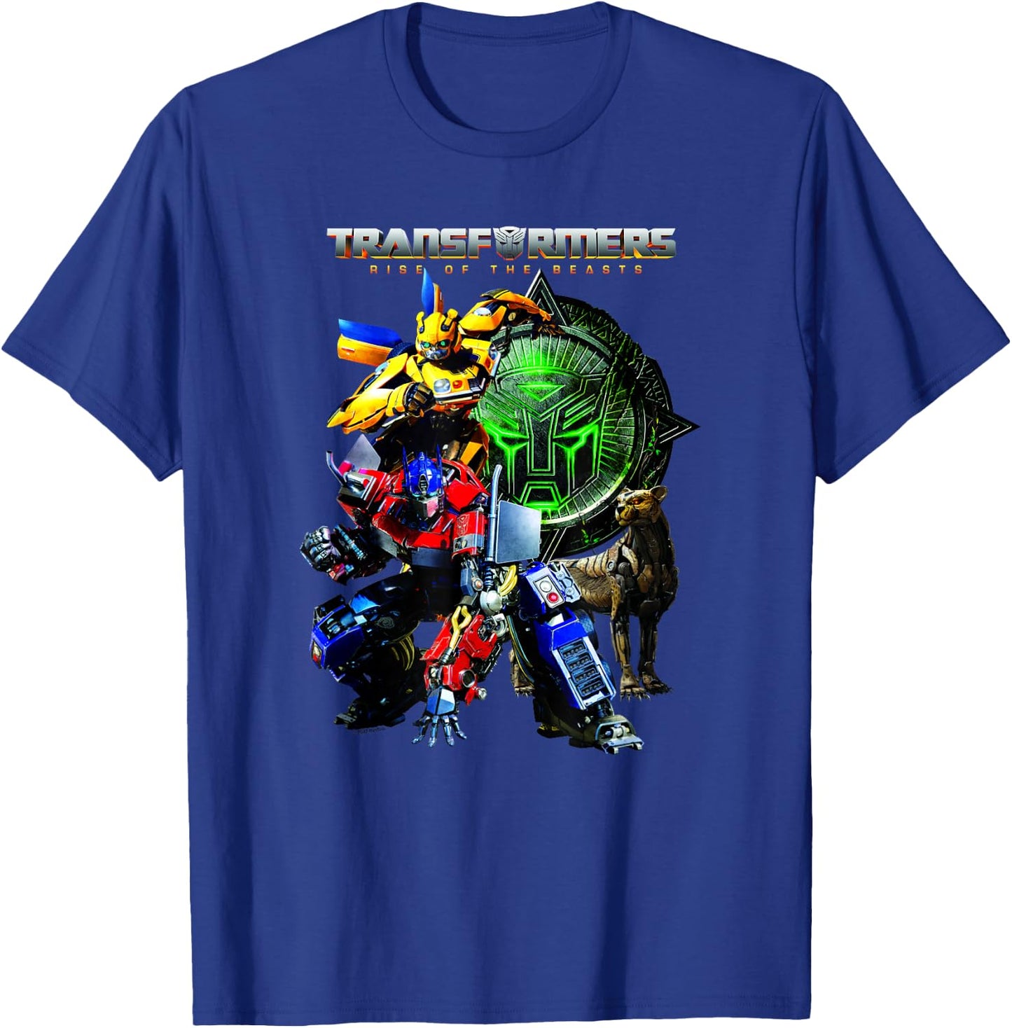 Transformers: Rise of the Beasts Heroes Vintage Group Shot T-Shirt - T-Shirt | Royal