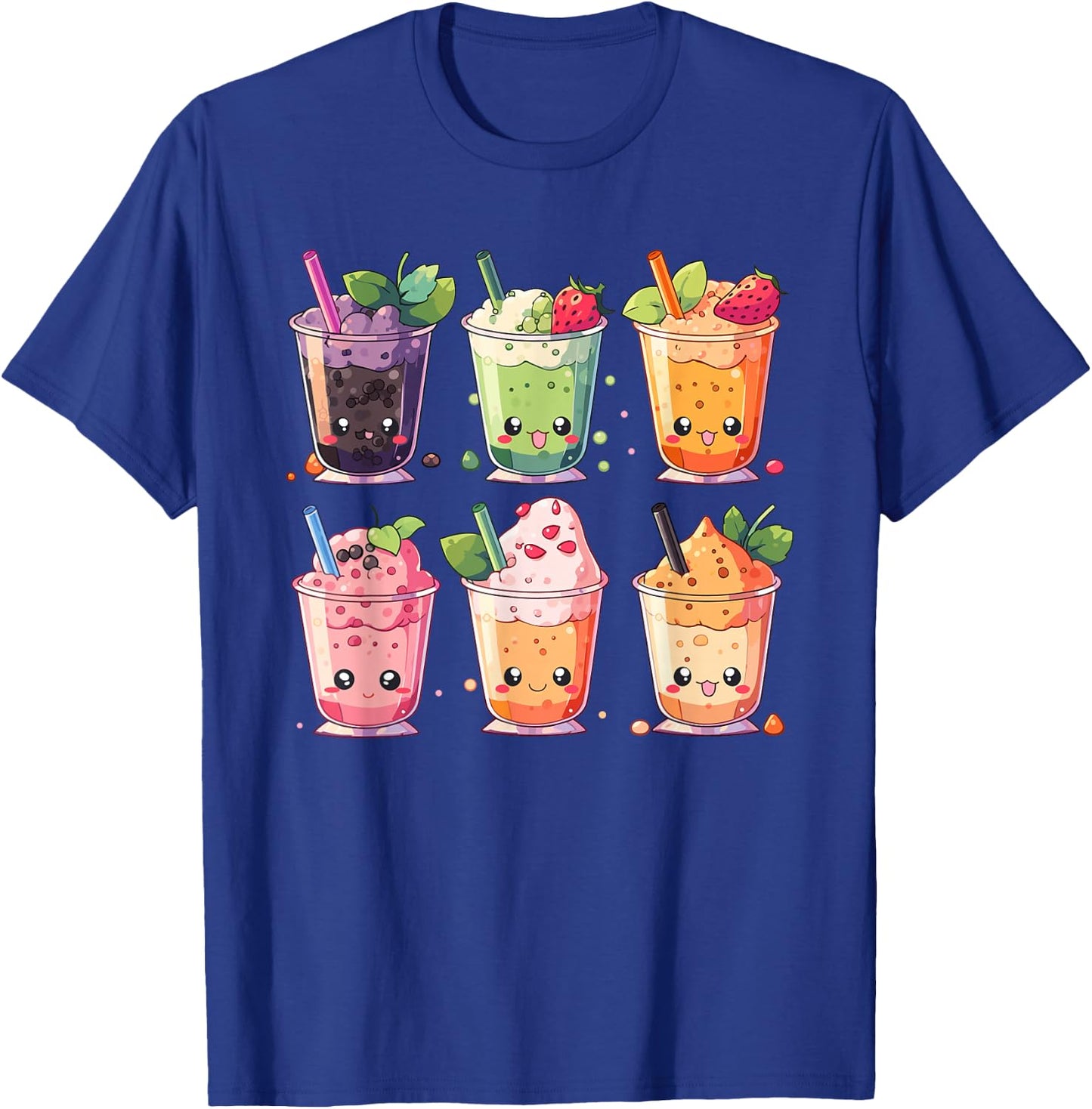 Cute Bubble Tea Boba Milk Tea Kawaii Anime Lover T-Shirt - T-Shirt | Royal