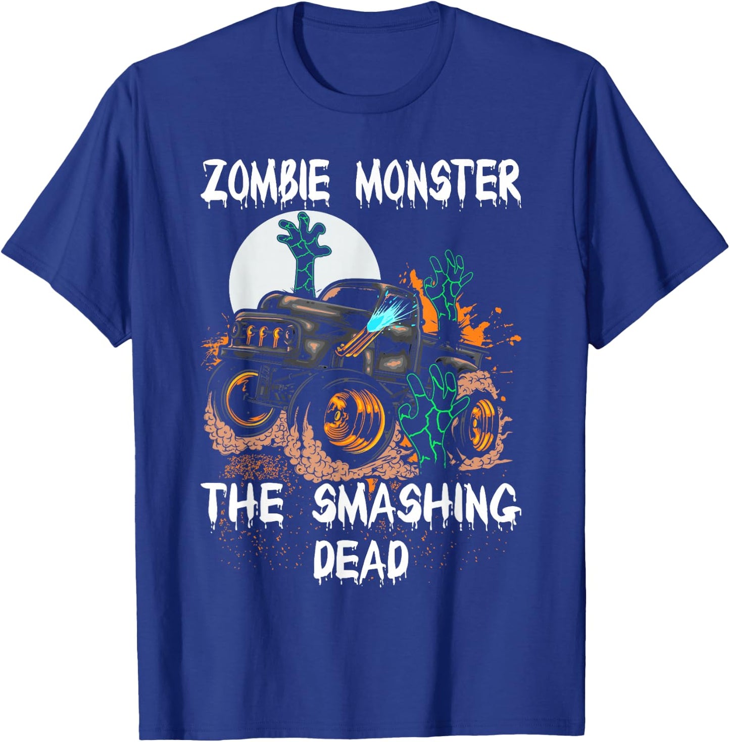 Zombie Monster Truck The Smashing Dead T-Shirt - T-Shirt | Royal