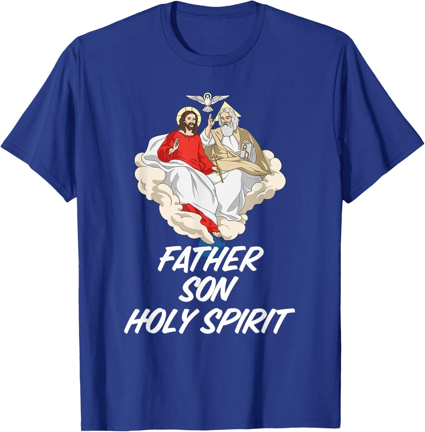 Holy Trinity Father Son and Holy Spirit Catholic T-Shirt - T-Shirt | Royal