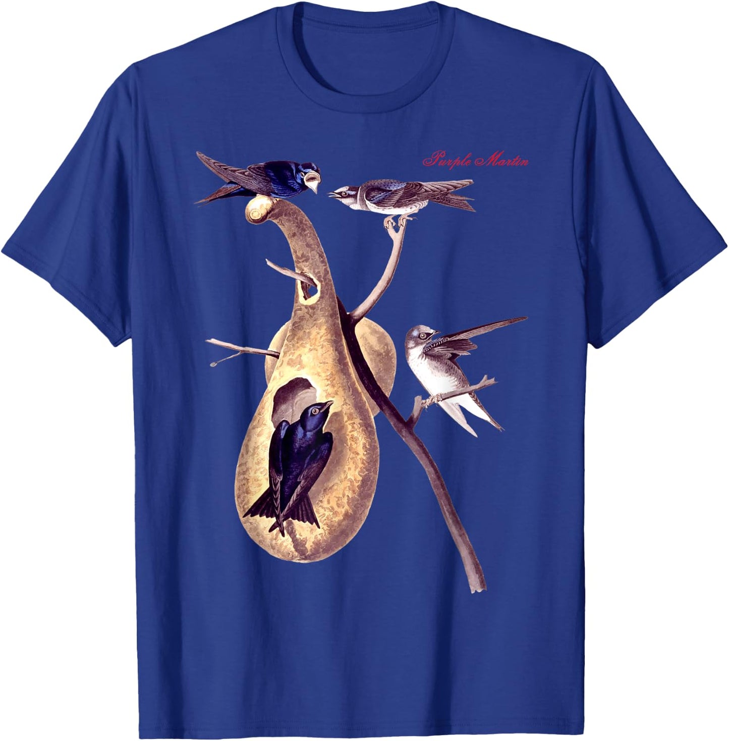Audubon Purple Martin North American Birds Education Nature T-Shirt - T-Shirt | Royal