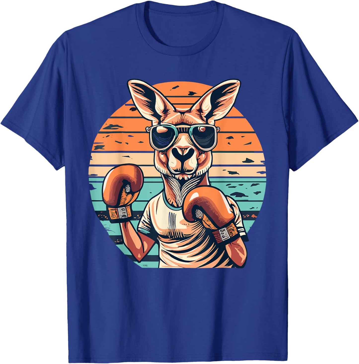 Boxing Roger | Australian Kangaroo | Boxing Boxer Kangaroo T-Shirt - T-Shirt | Royal