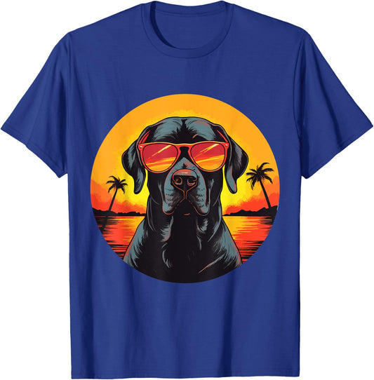 Labrador Retriever Lab Dog Breed Pet with Sunglasses T-Shirt - T-Shirt | Royal