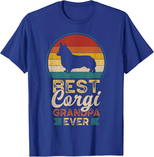 Best Corgi Grandpa Ever, Father's Day, Welsh Corgi T-Shirt - T-Shirt | Royal
