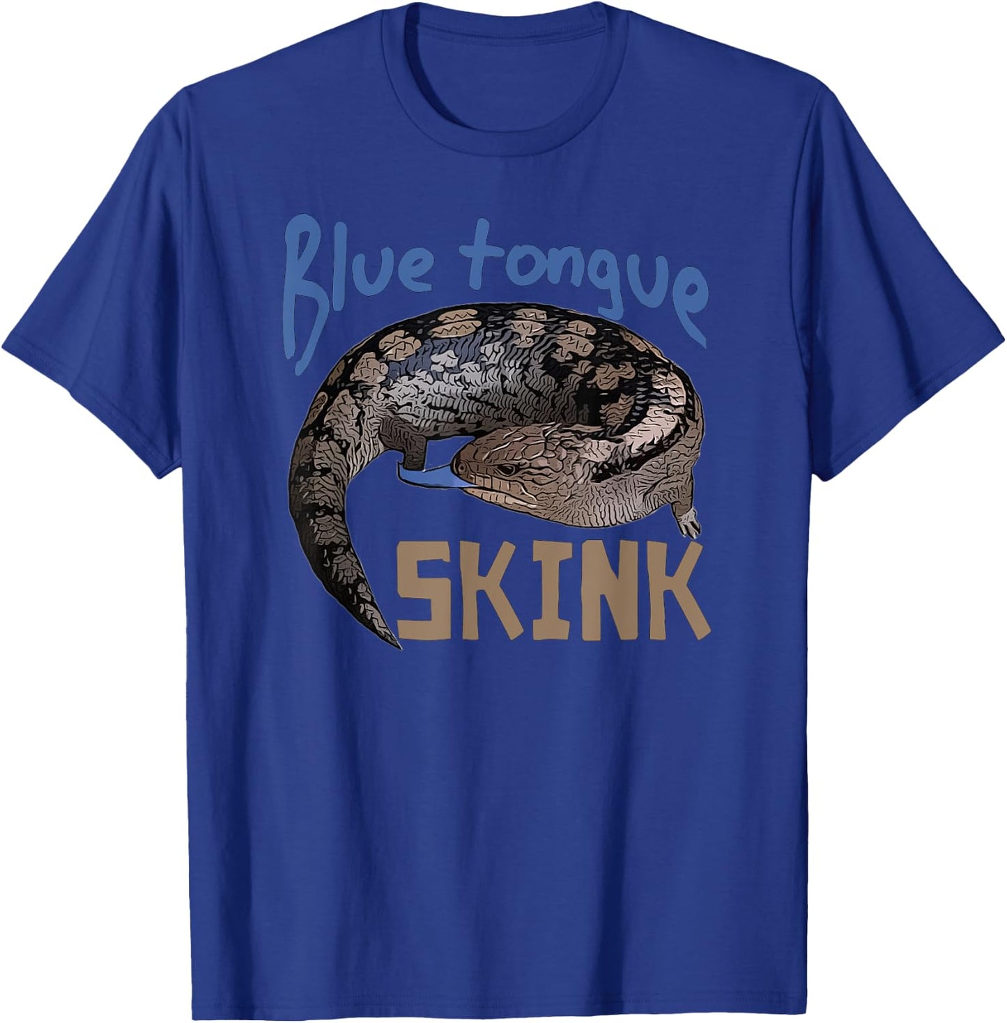 Blue Tongue Skink pet lizard design T-Shirt - T-Shirt | Royal