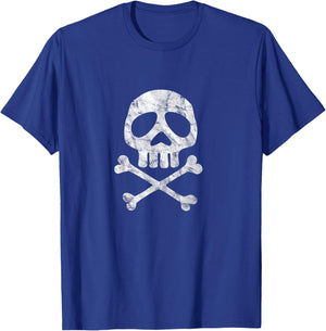 Skull Space Pirate Captain Party Halloween T-Shirt - T-Shirt | Royal