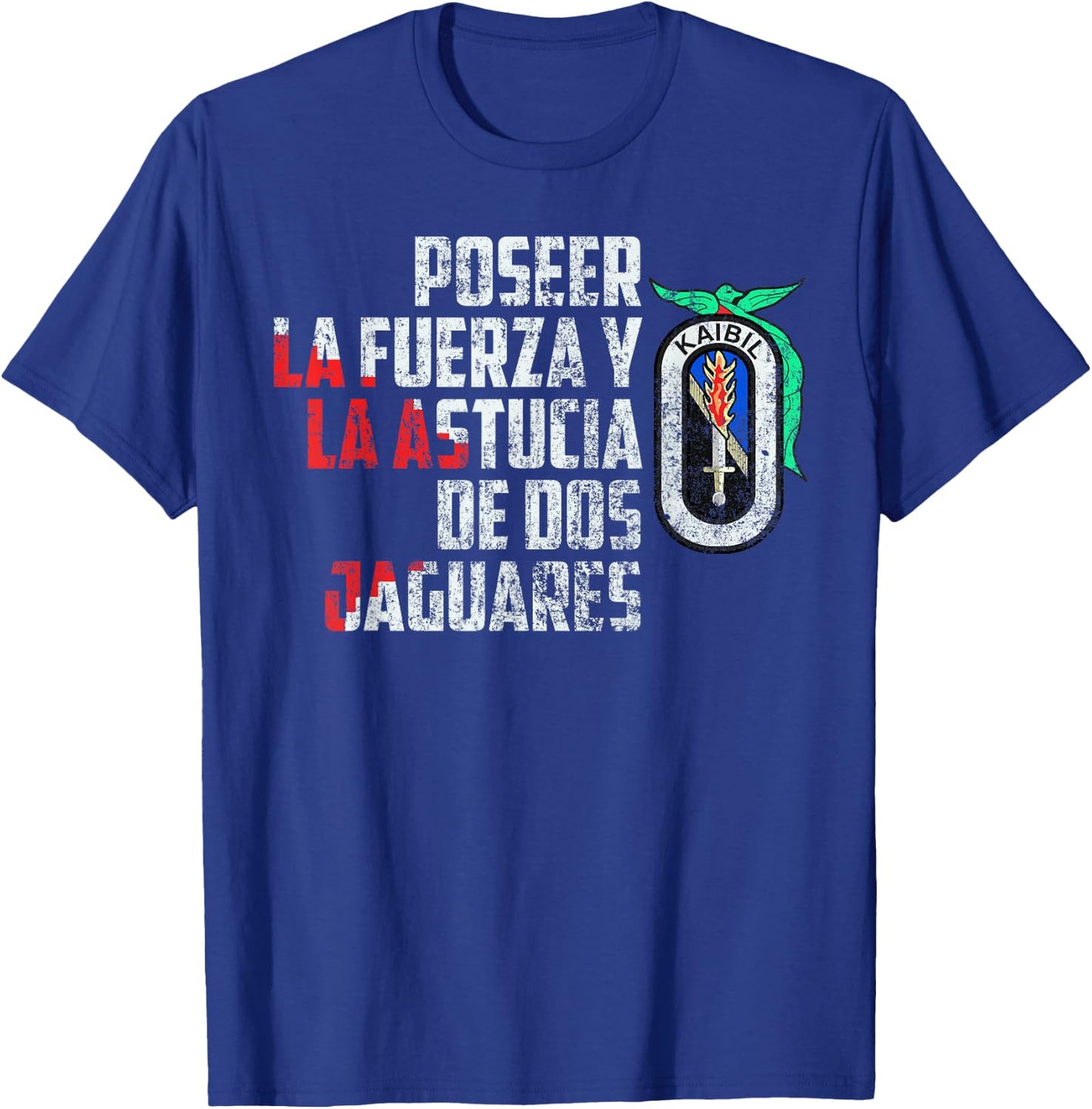 Kaibil Kaibiles Guatemala Special Force Fuerzas Especiales T-Shirt - T-Shirt | Royal