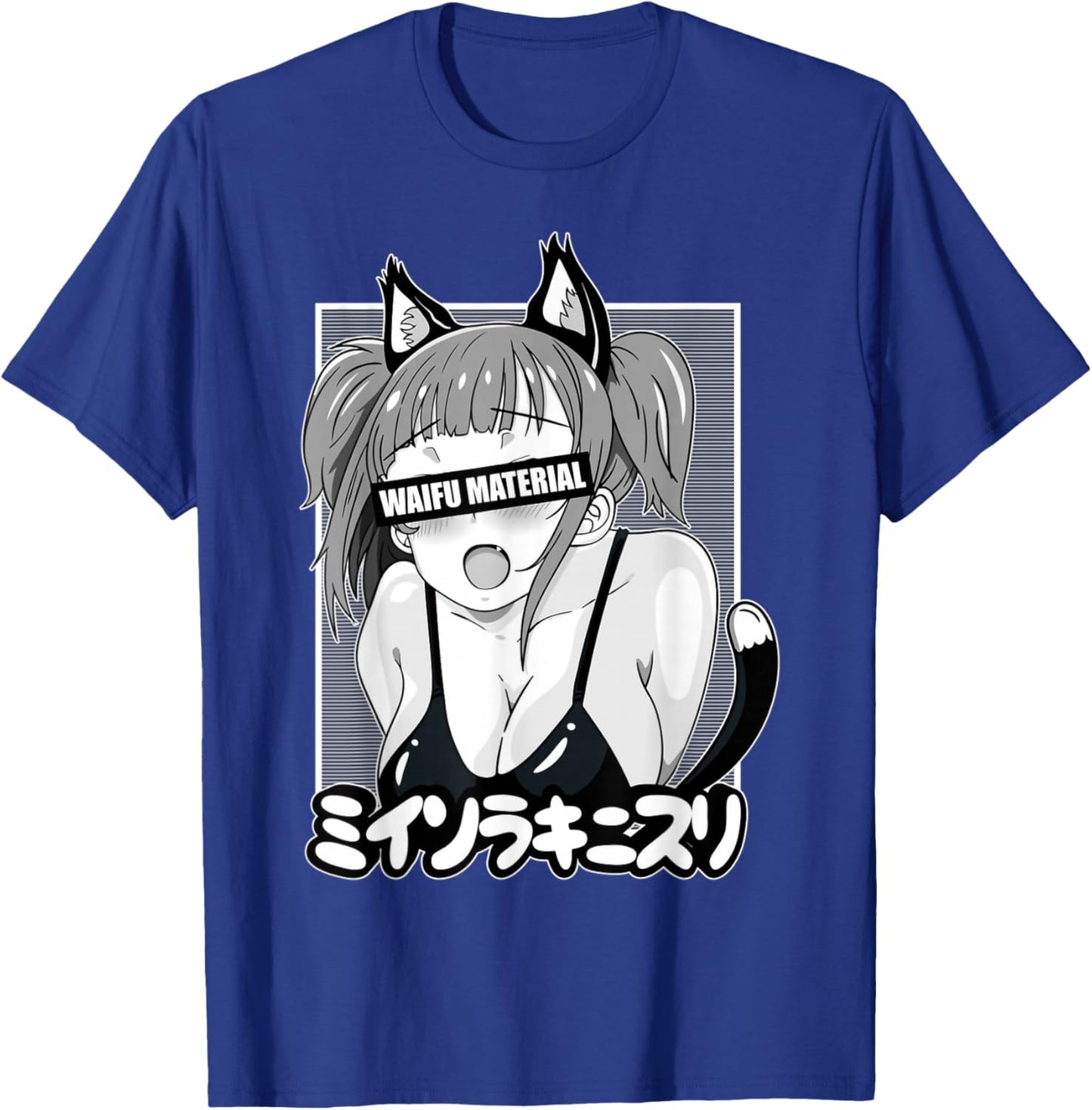 Anime Waifu Hentai Anime Lover Anime Girl Japanese Aesthetic T-Shirt - T-Shirt | Royal