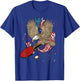 4th Of July Ping Pong Eagle USA Flag America Table Tennis T-Shirt - T-Shirt | Royal