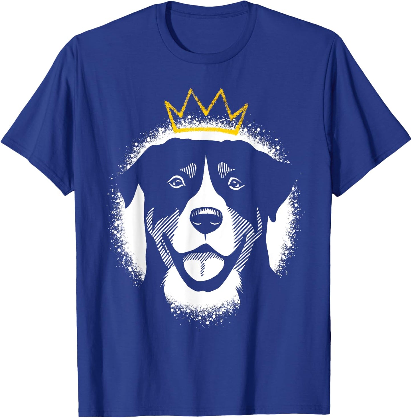 Greater Swiss Mountain Dog with Crown T-Shirt - T-Shirt | Royal