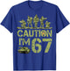 67th Birthday Military I'm 67 Year Old Camo 67 Birthday T-Shirt - T-Shirt | Royal