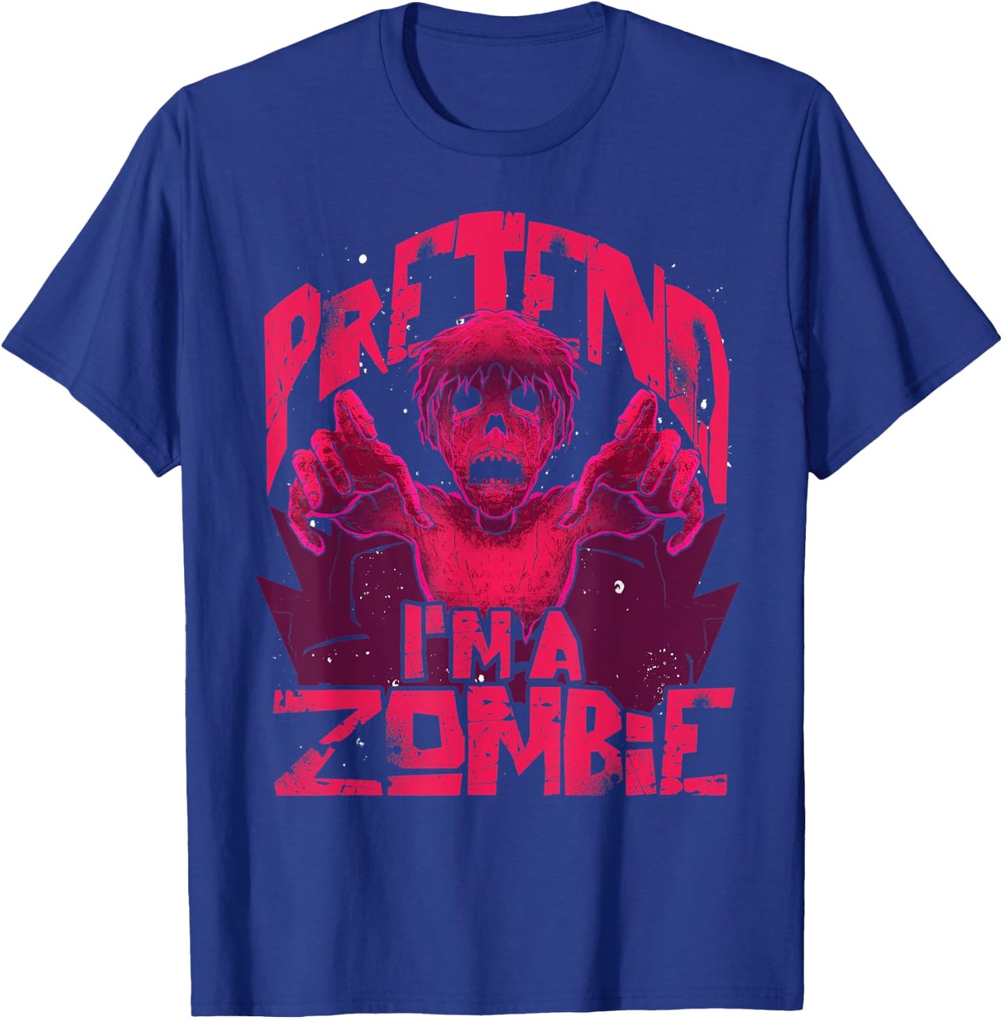 Pretend Im A Zombie Halloween Costume Funny Zombie T-Shirt - T-Shirt | Royal