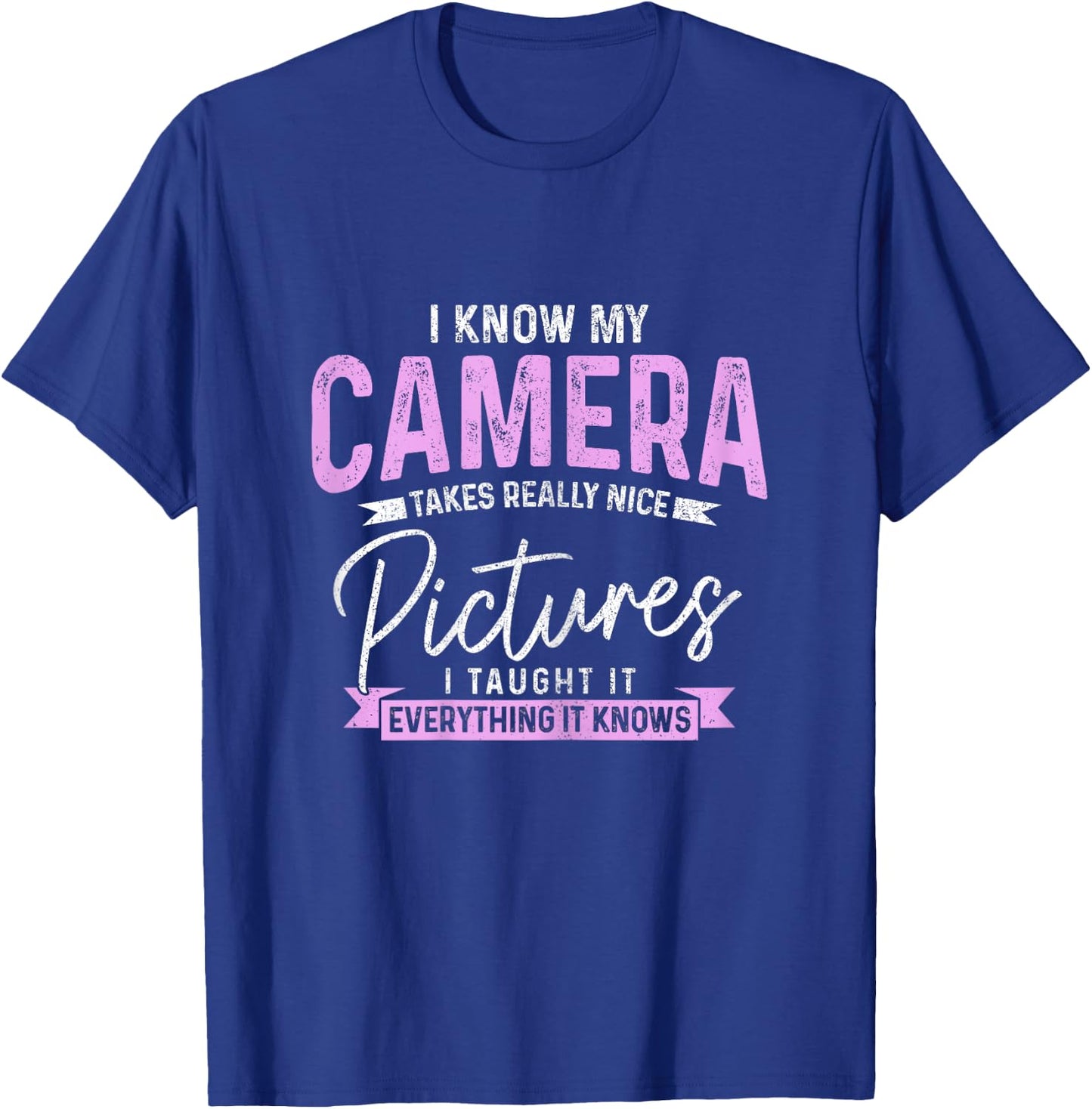 Funny Photographer Vintage Camera Funny Photography T-Shirt - T-Shirt | Royal