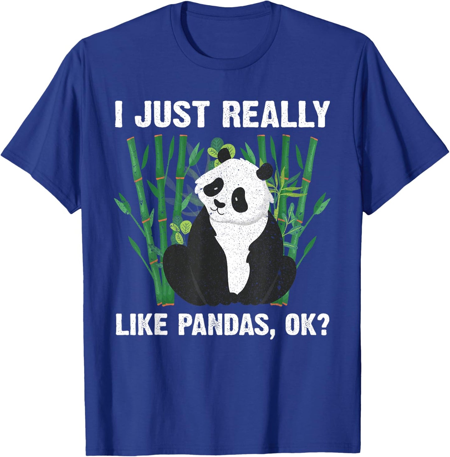 Funny Panda Design Women Boys Girls Panda Bear Lover T-Shirt - T-Shirt | Royal
