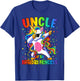 Uncle of the Birthday Princess Girl Dabbing Unicorn T-Shirt - T-Shirt | Royal
