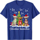 Chihuahua Dog Xmas Fa La La La Funny Ugly Christmas Sweater T-Shirt - T-Shirt | Royal