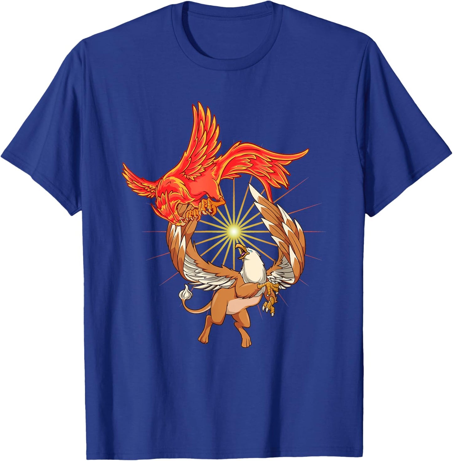 Animals of mythology - phoenix vs griffin T-Shirt - T-Shirt | Royal