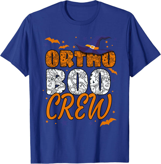 Ortho Boo Crew Halloween Orthopedic Nurse Matching T-Shirt - T-Shirt | Royal