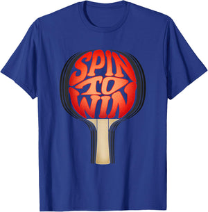 Spin To Win I Ping Pong T-Shirt - T-Shirt | Royal