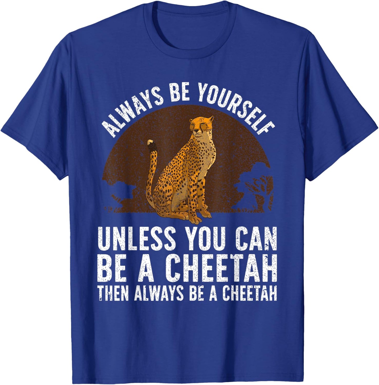 Funny Cheetah Design Women Boys Girls Cheetah Lover T-Shirt - T-Shirt | Royal