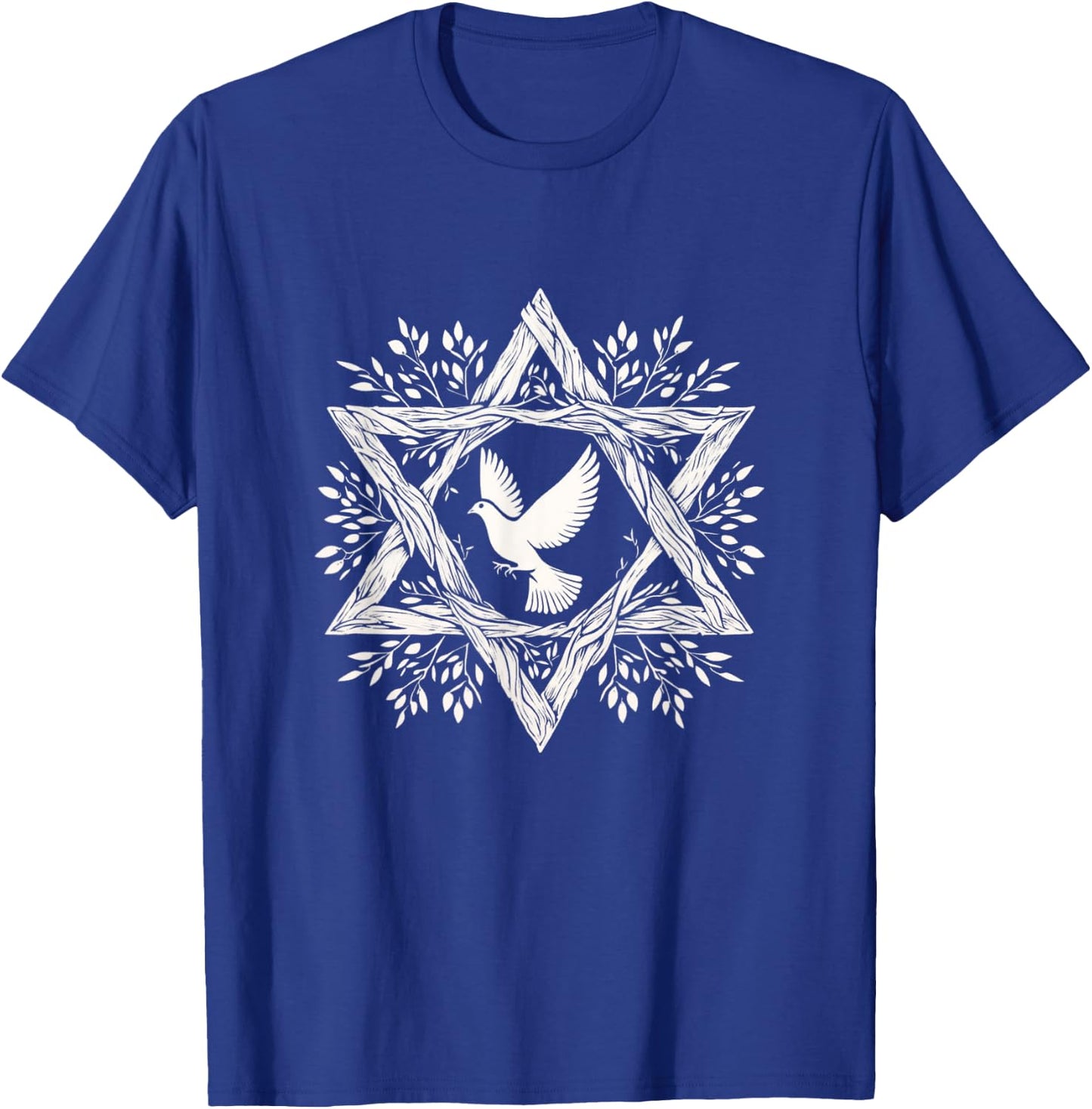 Peace Dove Star Of David Shalom Salam World Peace Now T-Shirt - T-Shirt | Royal