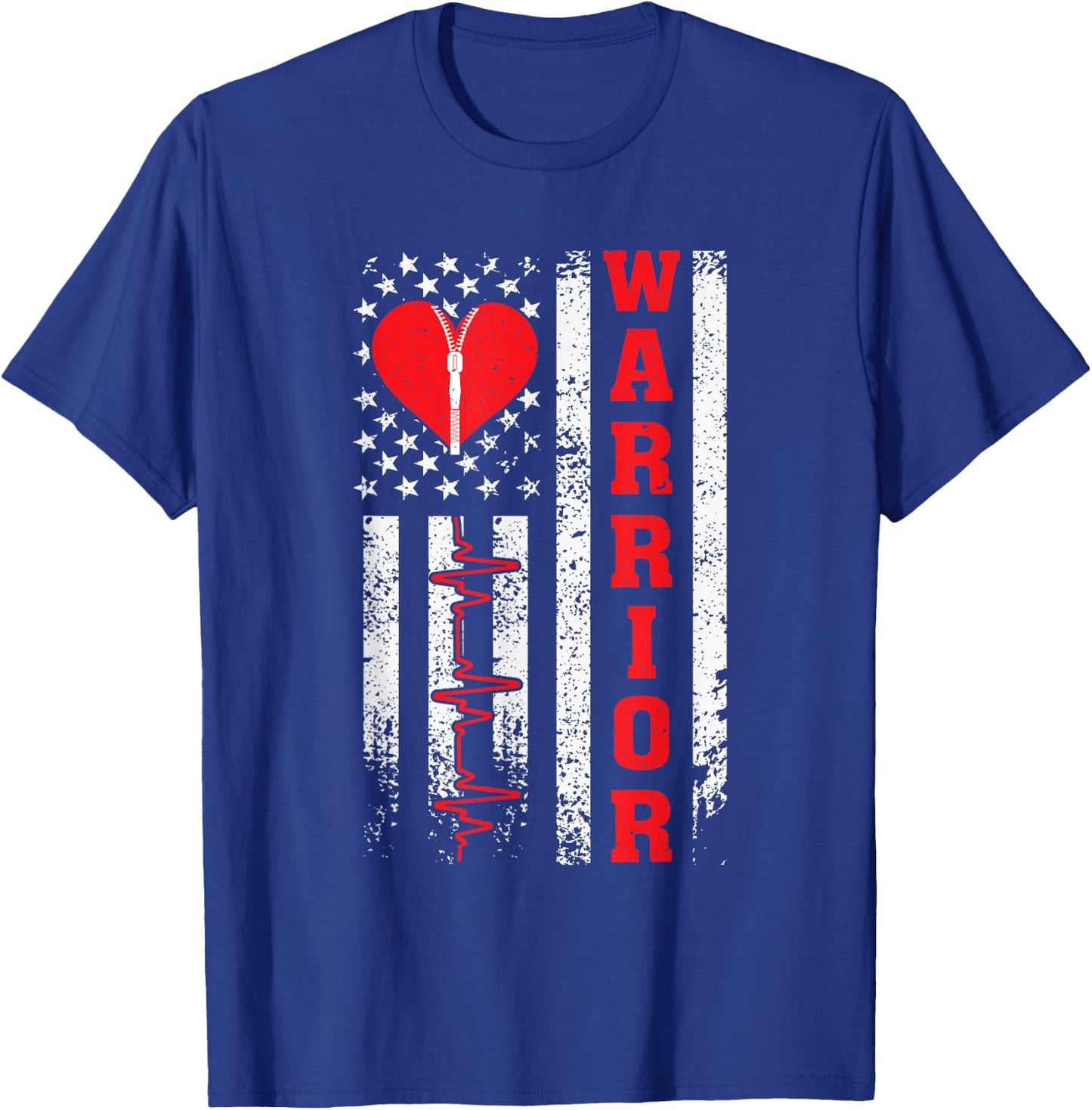 Open Heart Surgery Warrior Gift Heart Patients Survivor T-Shirt - T-Shirt | Royal