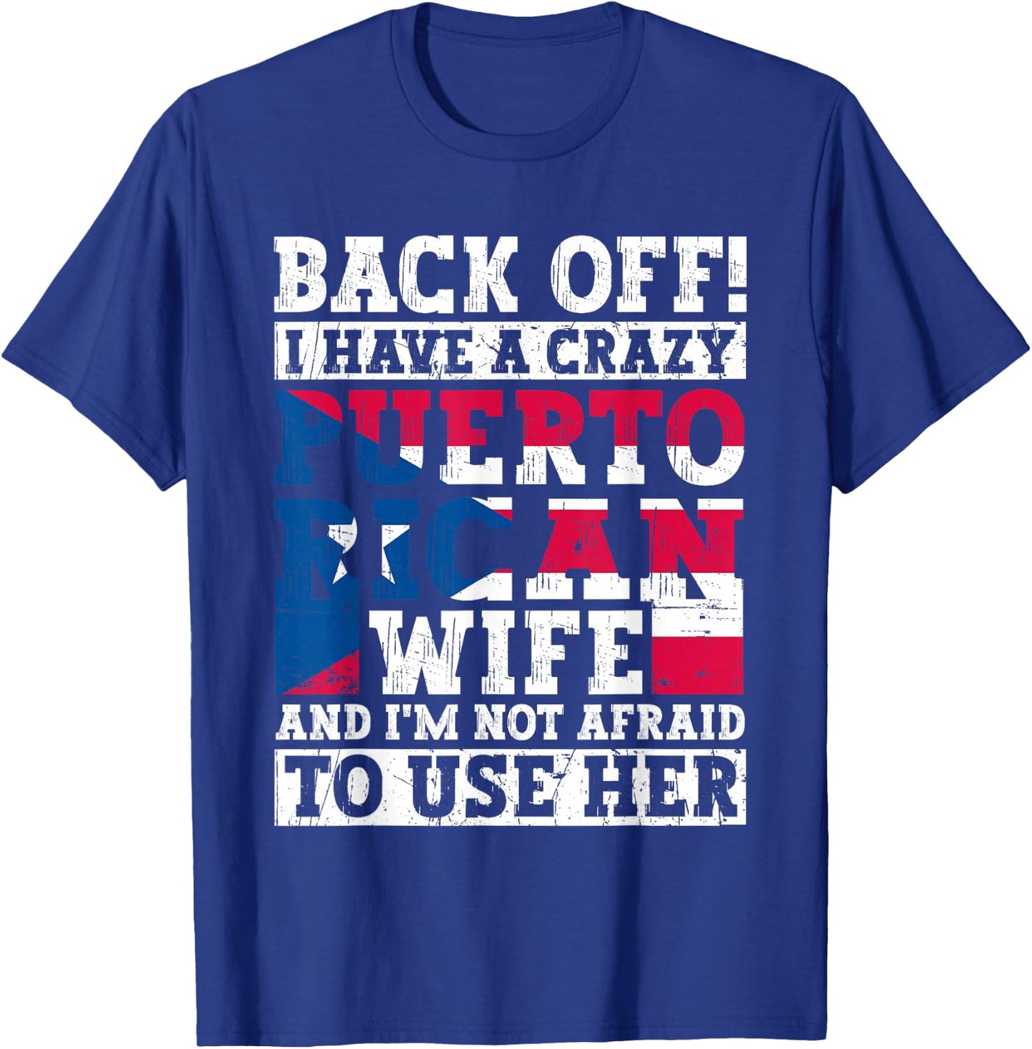 Funny Puerto Rican Heritage Puerto Rico Flag Roots T-Shirt - T-Shirt | Royal