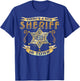 There's A New Sheriff In Town Deputy Sheriff Police Officer T-Shirt - T-Shirt | Royal