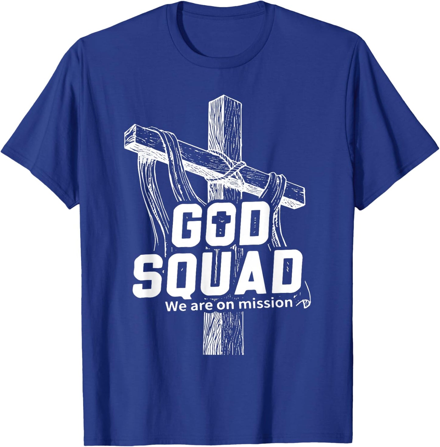 MABC God Squad White Text T-Shirt - T-Shirt | Royal