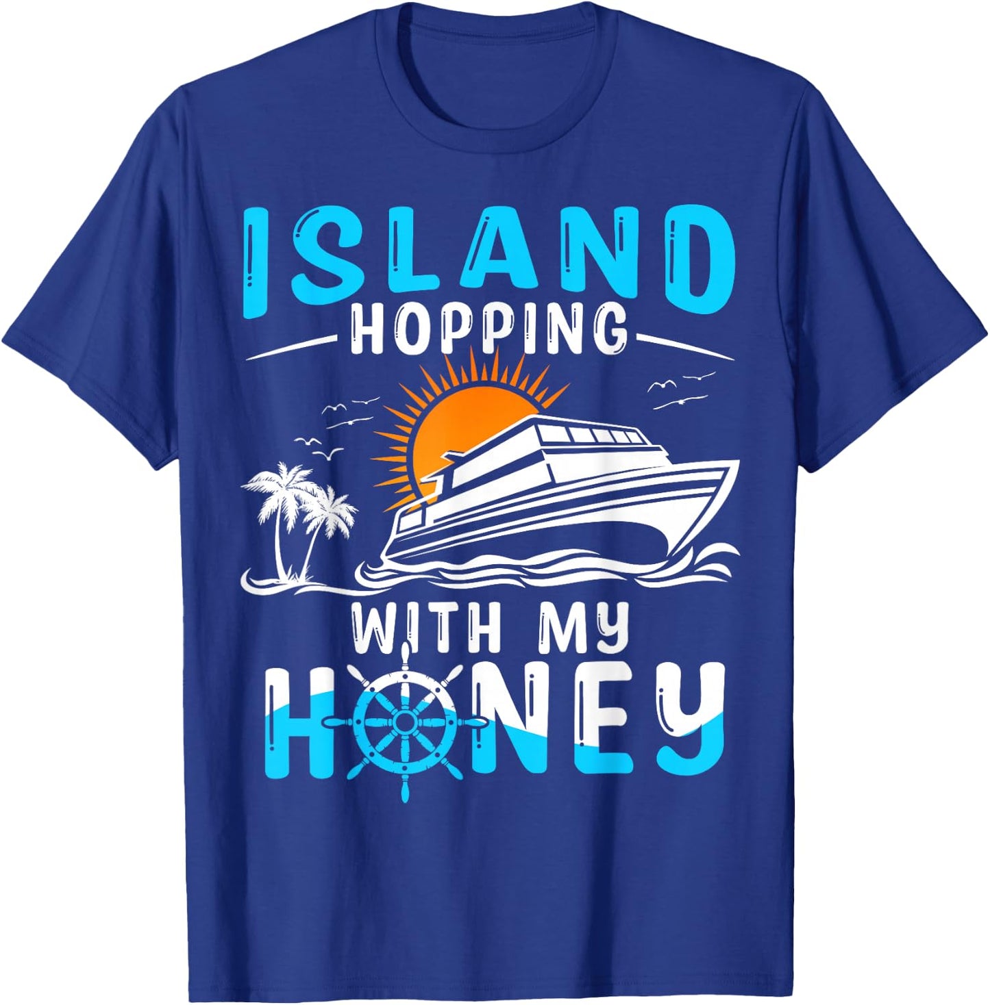 Island Hopping Couple Cruise T-Shirt - T-Shirt | Royal