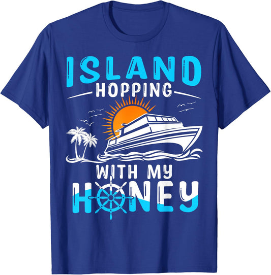 Island Hopping Couple Cruise T-Shirt - T-Shirt | Royal