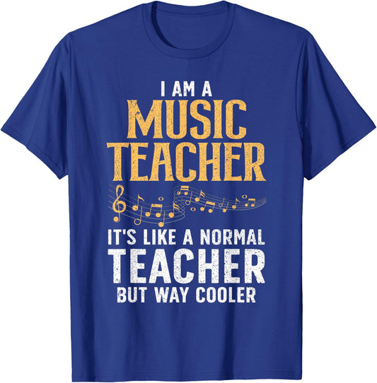 Cool Music Teacher Art Women School Orchestra Coach T-Shirt - T-Shirt | Royal