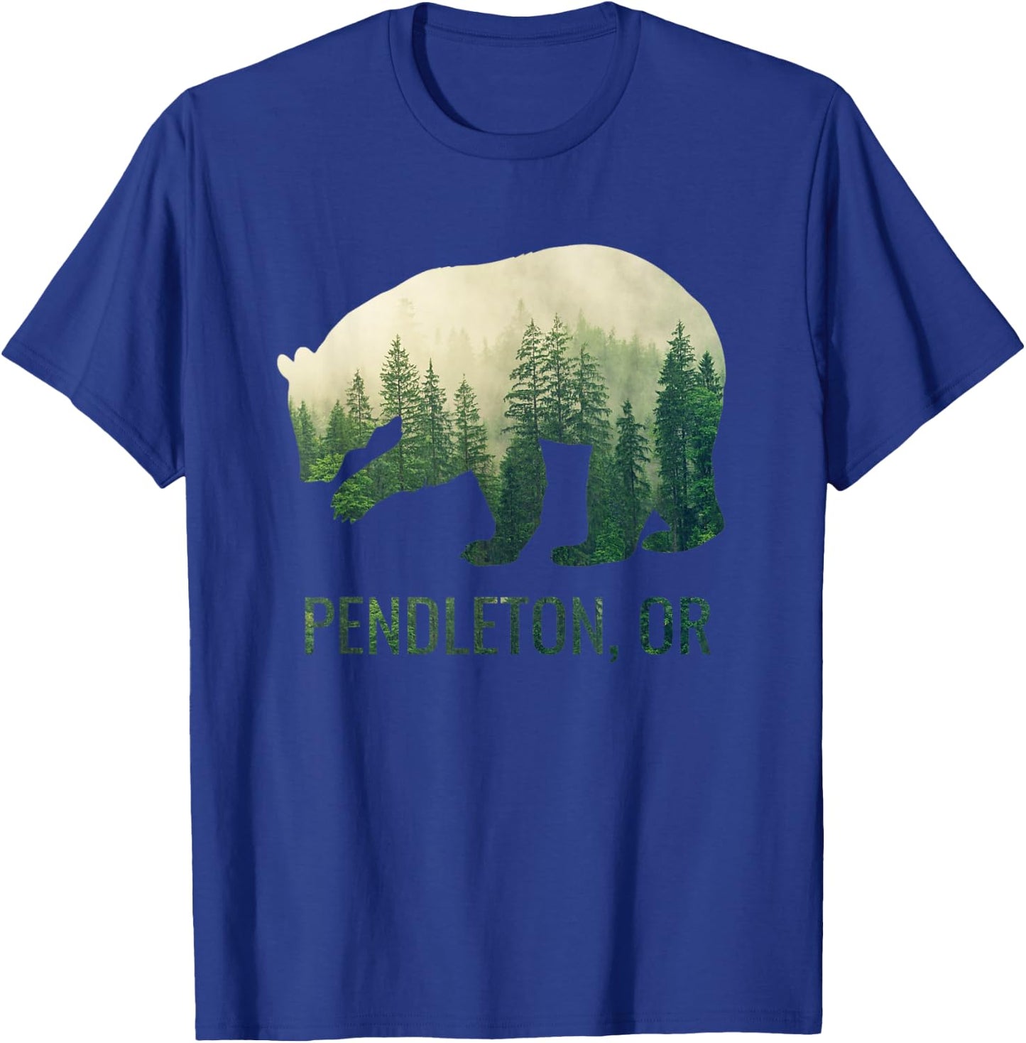 Pendleton Bear State Of Oregon Pacific NW Wildlife T-Shirt - T-Shirt | Royal
