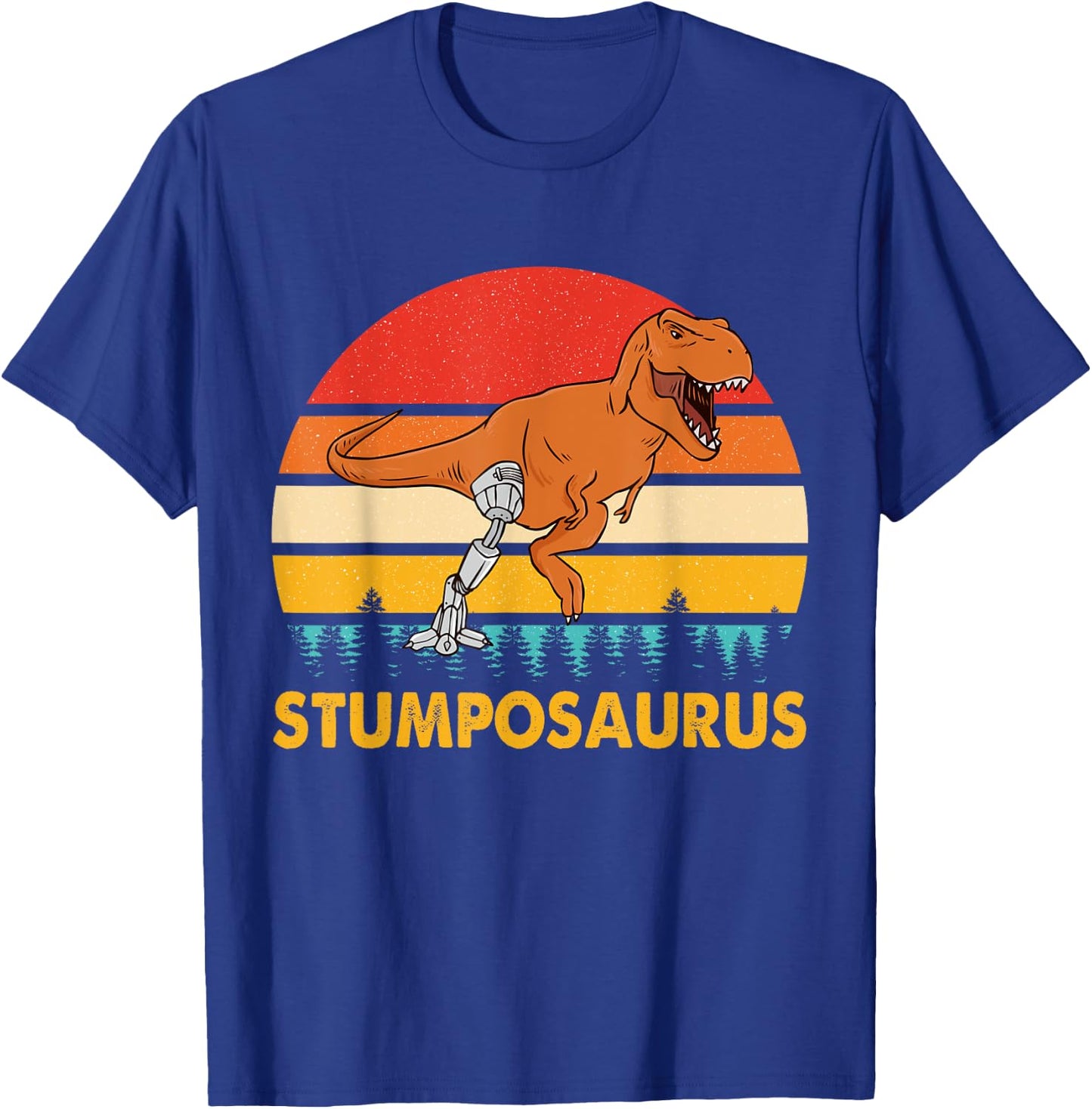 Funny Stumposaurus Vintage Apparel T-Shirt - T-Shirt | Royal