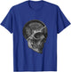 Skull & 45 lbs Plate Weight Lifting Graphic Gym Working Out T-Shirt - T-Shirt | Royal