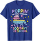 Poppin My Way Through 100 Days Of School Unicorn T-Shirt - T-Shirt | Royal