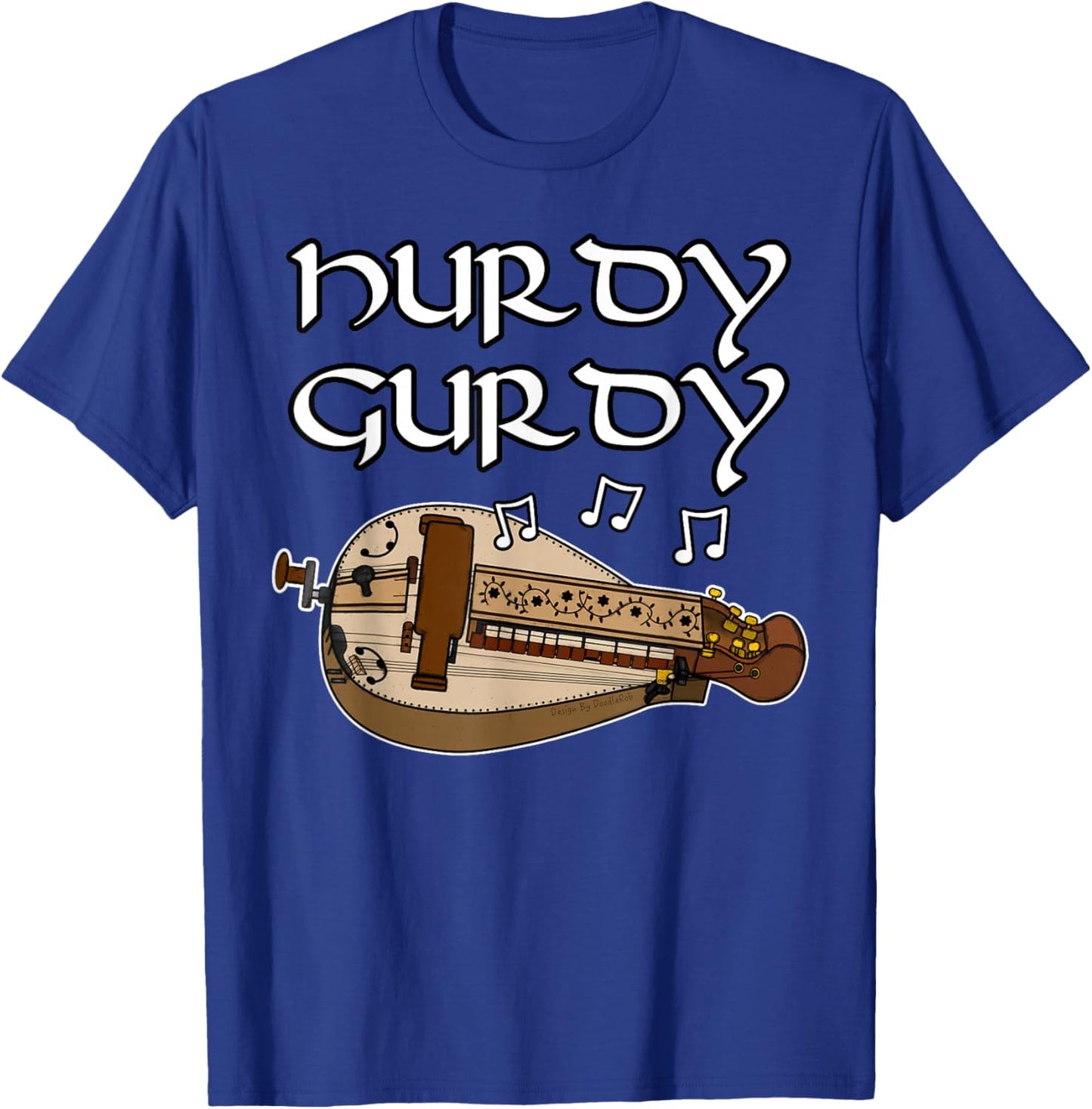 Hurdy Gurdy Player Gurdyist Folk Musician T-Shirt - T-Shirt | Royal