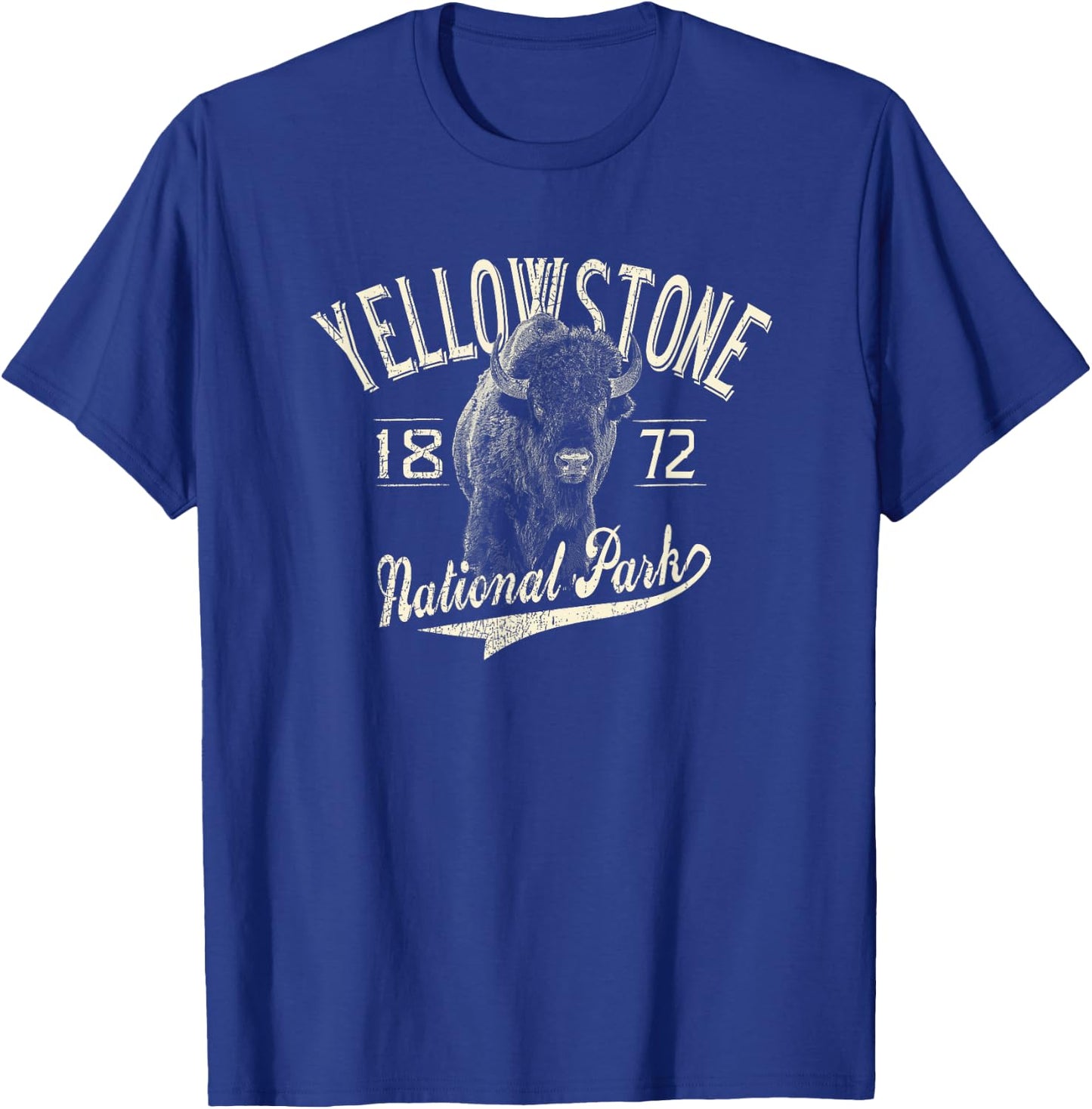Yellowstone National Park Vintage T-Shirt - T-Shirt | Royal