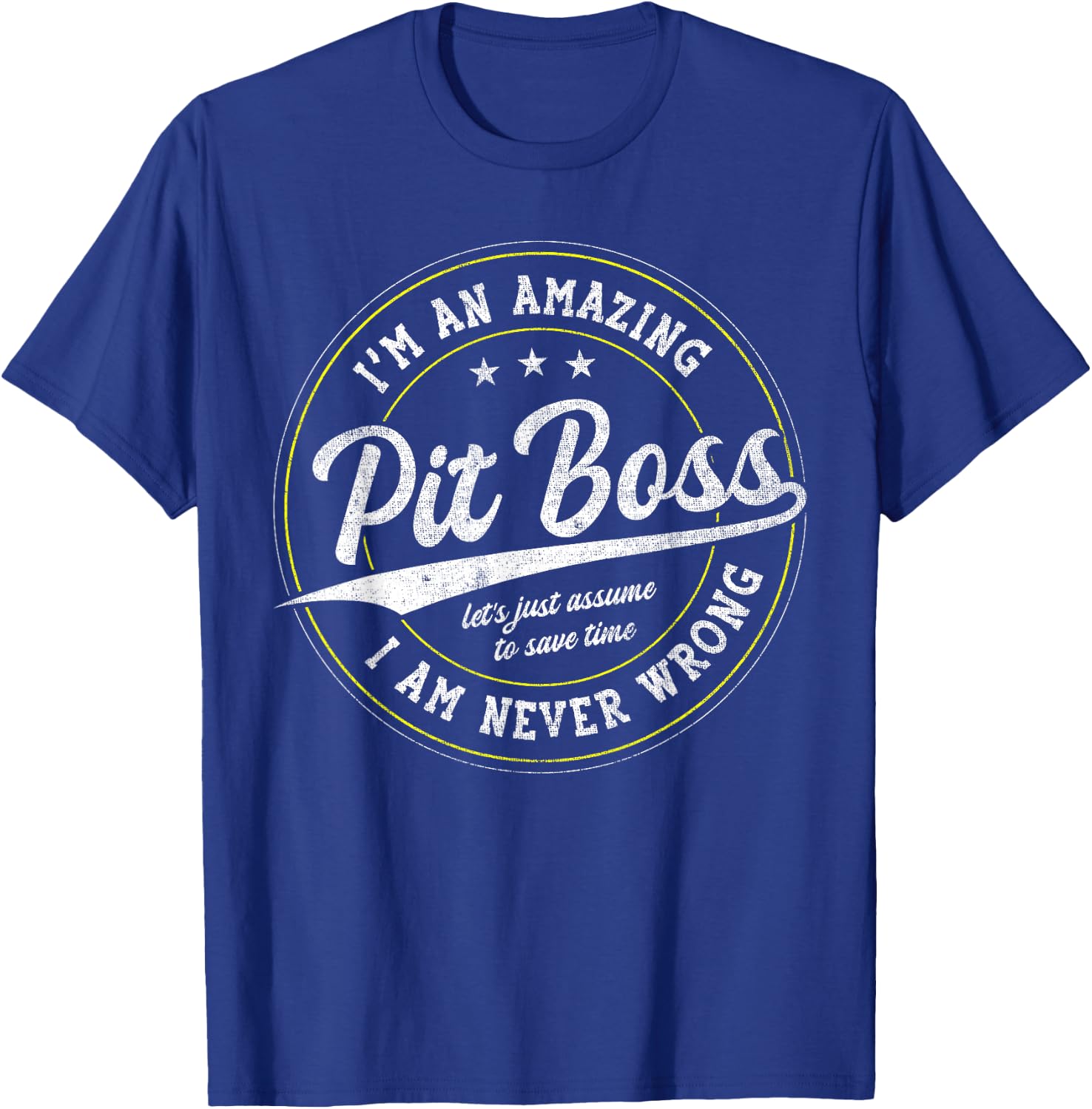 Amazing Pit Boss T-Shirt - T-Shirt | Royal