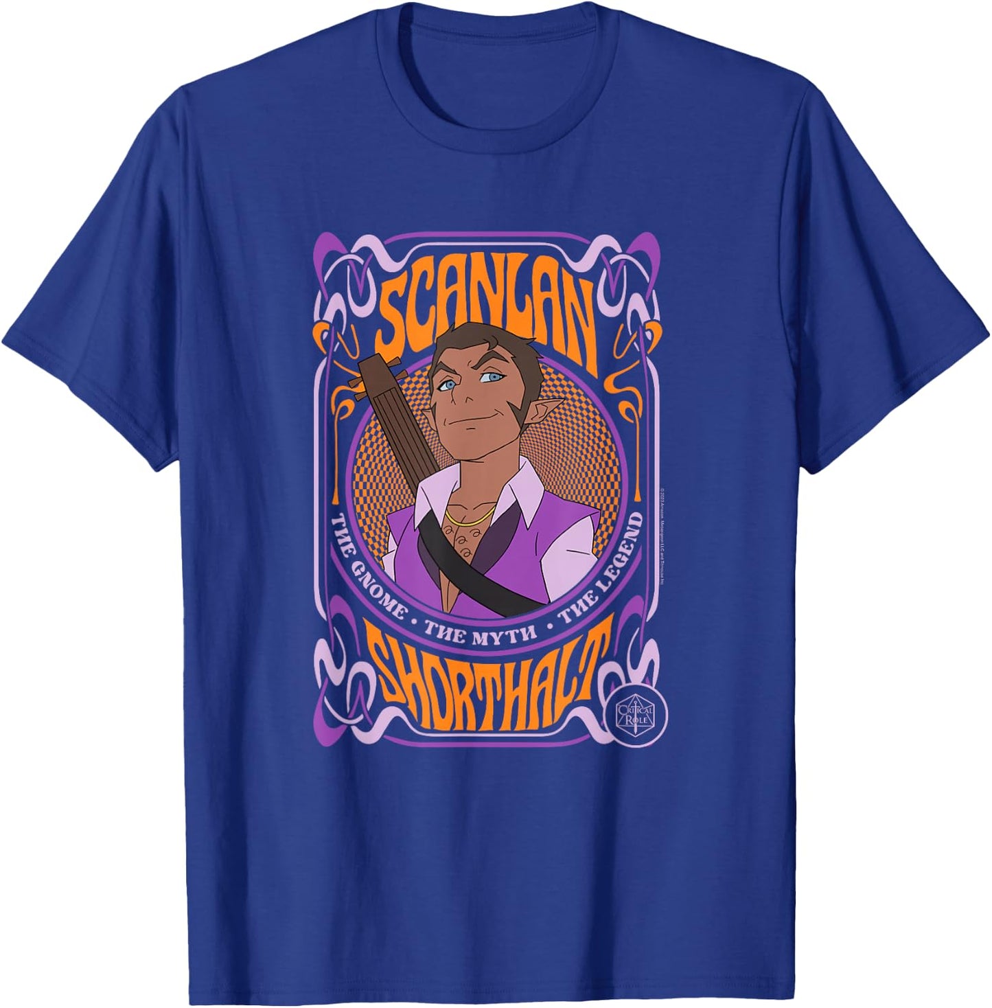 The Legend of Vox Machina Scanlan Psychedelic Frame T-Shirt - T-Shirt | Royal