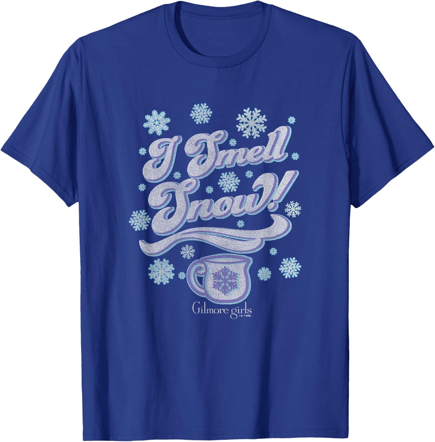Gilmore Girls Christmas I Smell Snow! Vintage Logo T-Shirt - T-Shirt | Royal