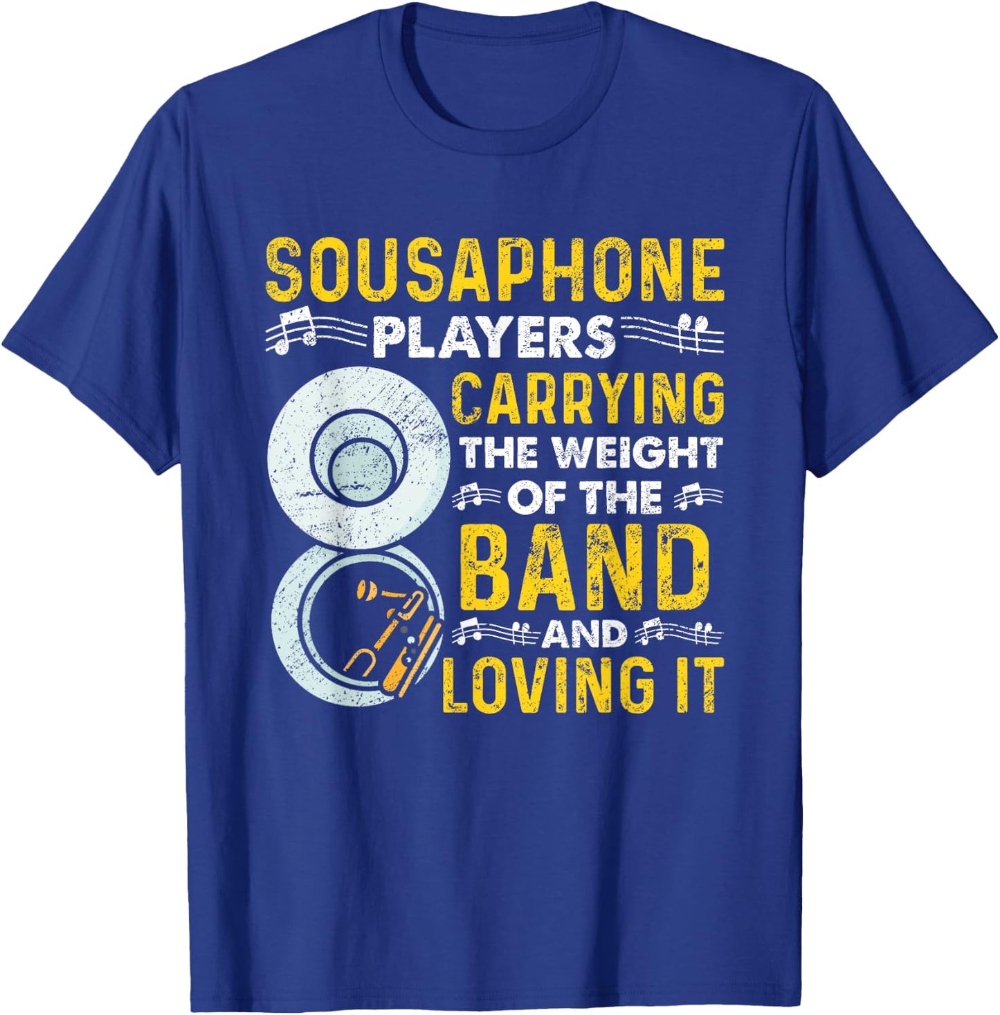 Funny sousaphone brass band player marching band Sousaphone T-Shirt - T-Shirt | Royal