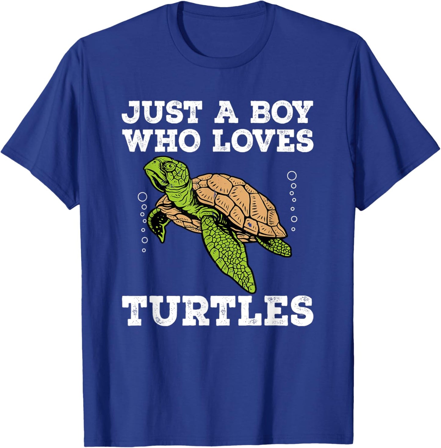 Cool Turtle Design Boys Kids Sea Turtle Animal Lover T-Shirt - T-Shirt | Royal
