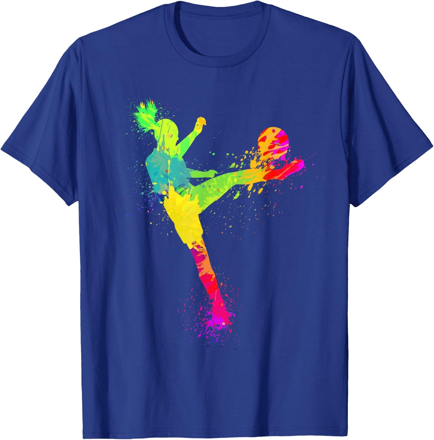 Cool Soccer Design Girls Soccer Player Sport Lover T-Shirt - T-Shirt | Royal