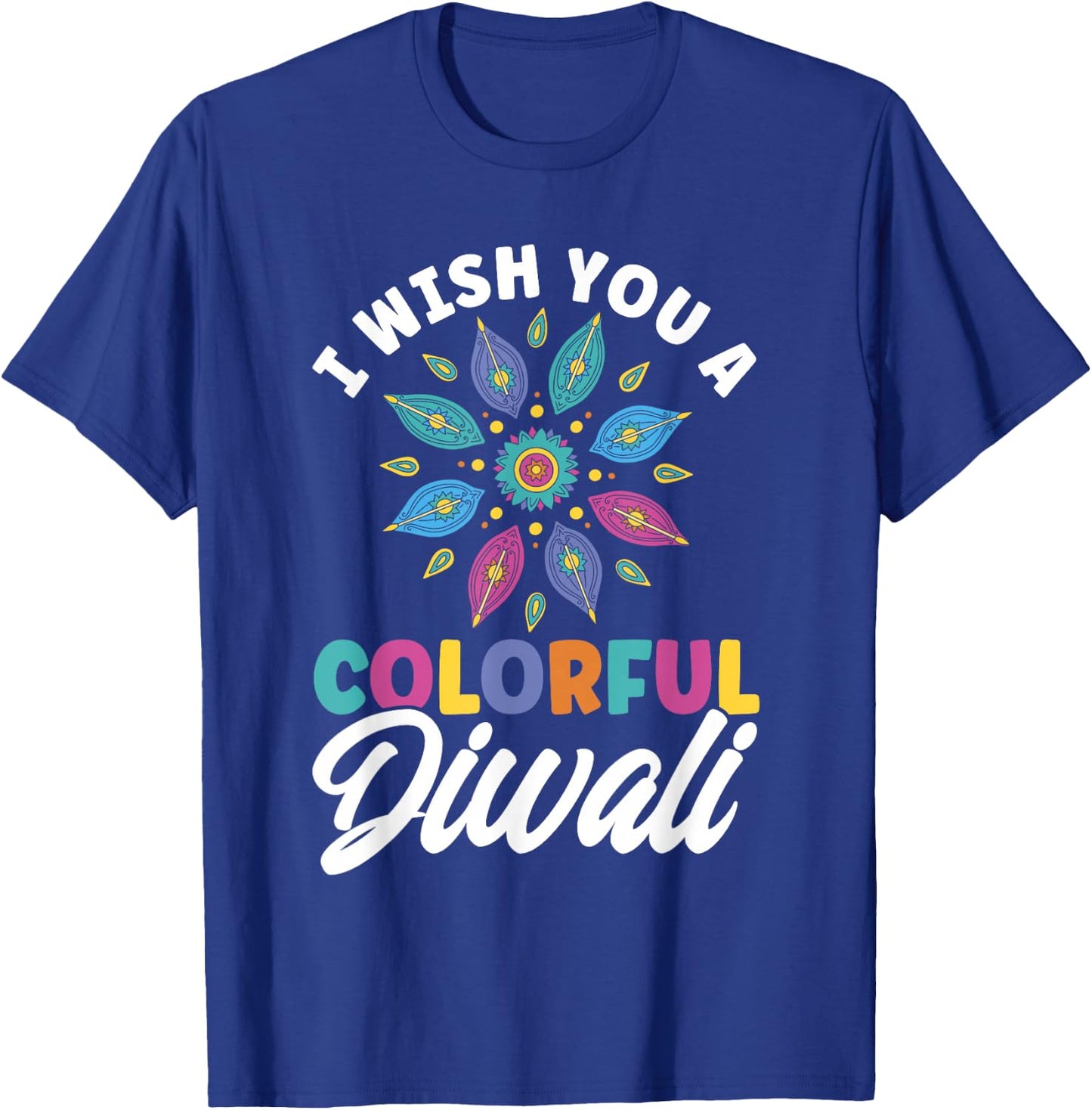 Shubh Deepalawi Colorful Diwali Diwali T-Shirt - T-Shirt | Royal