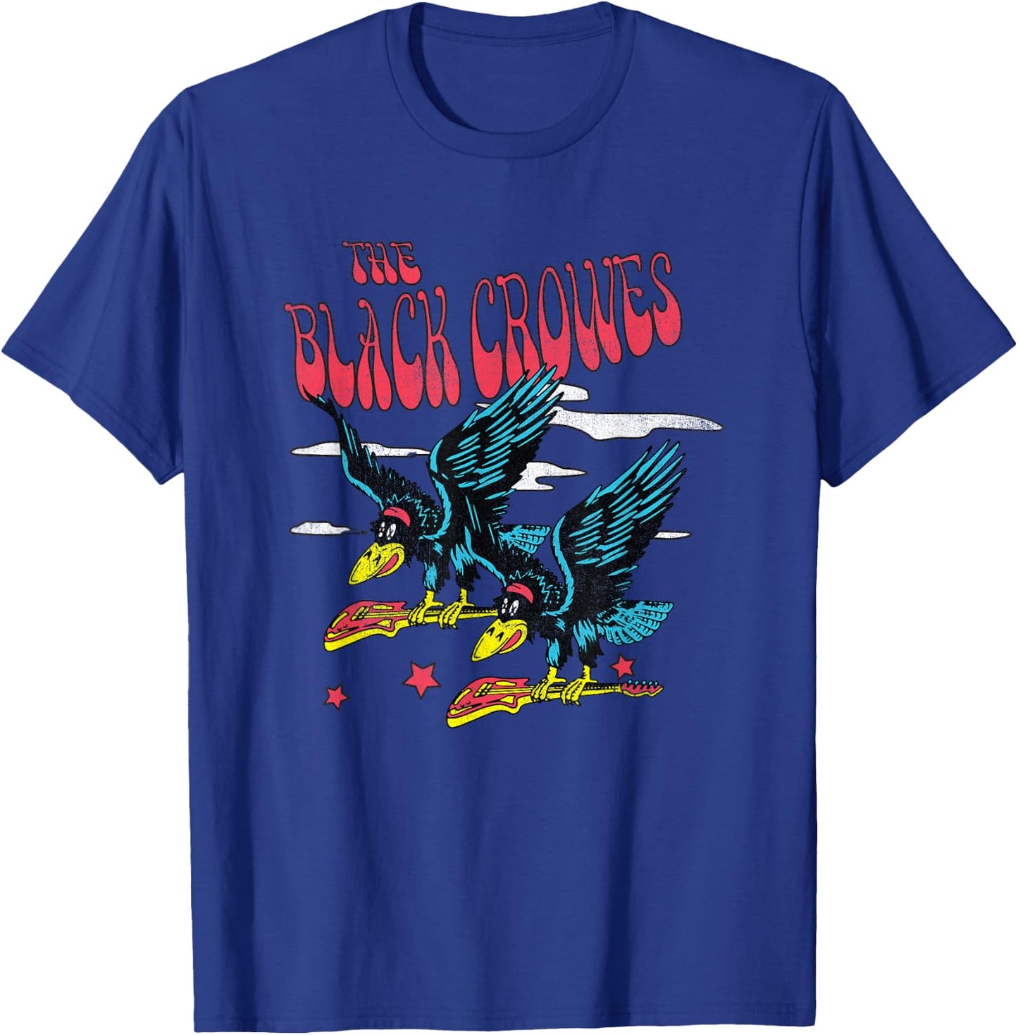 Official Black Crowes Flying Crowes T-Shirt - T-Shirt | Royal