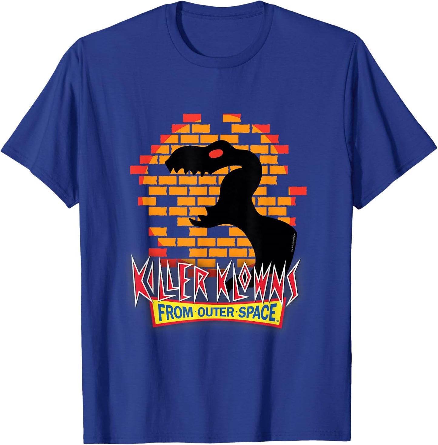 Killer Klowns from Outer Space T-Rex Dinosaur Shadow Puppet T-Shirt - T-Shirt | Royal